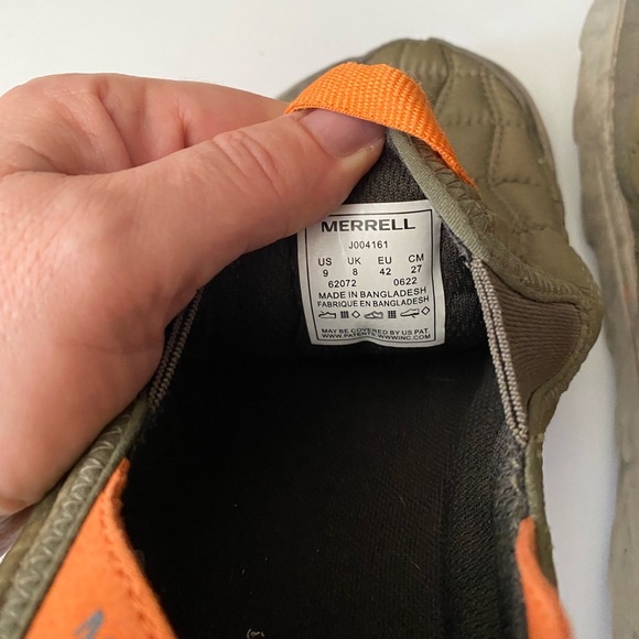 MERRELL Olive MEN'S HUT MOC 2 SLIP ON LOAFER QUILTED SLIPPER SNEAKER Size 9 - Picture 5 of 12